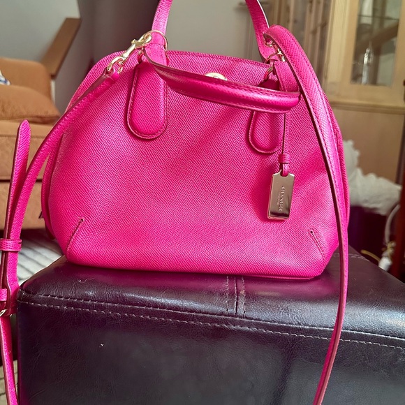 COACH | Prince Street Mini Satchel w/ Crossbody Strap in Pink Ruby - Picture 9 of 16